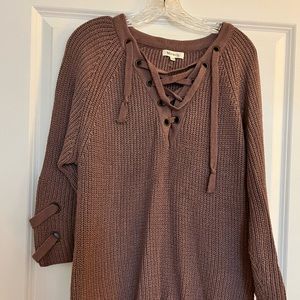 Oversized dusty purple sweater